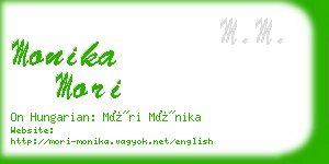 monika mori business card
